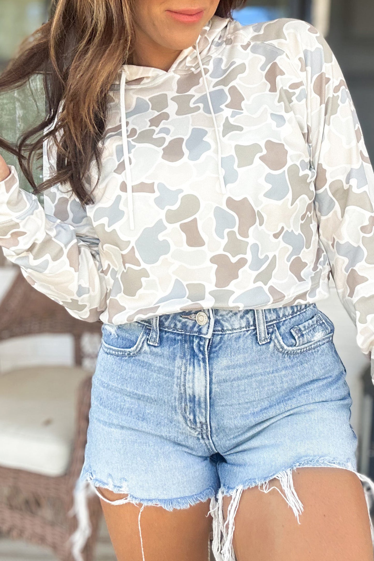 Relaxed Drawstring Hoodie