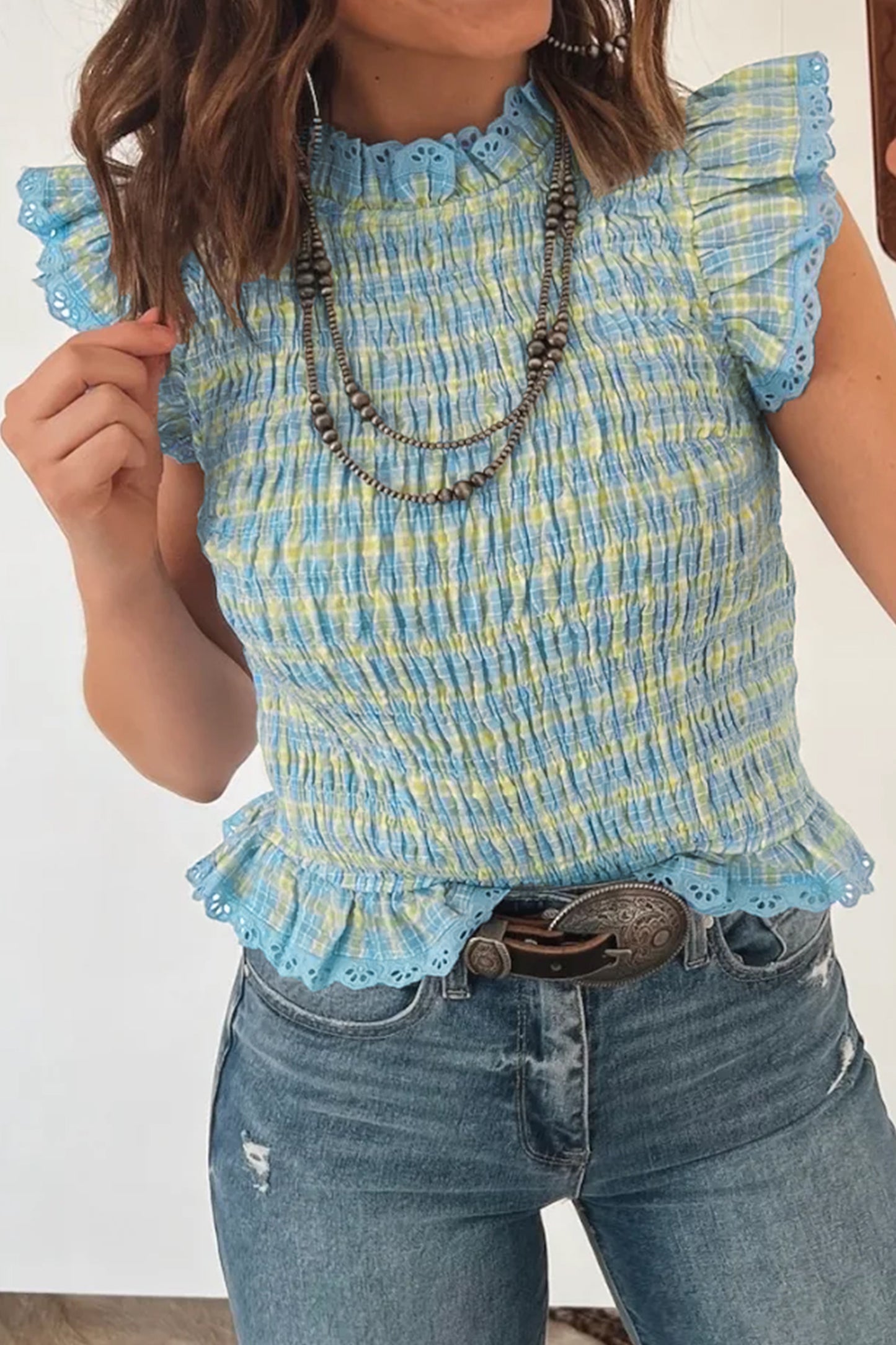 Gingham  Tank Top