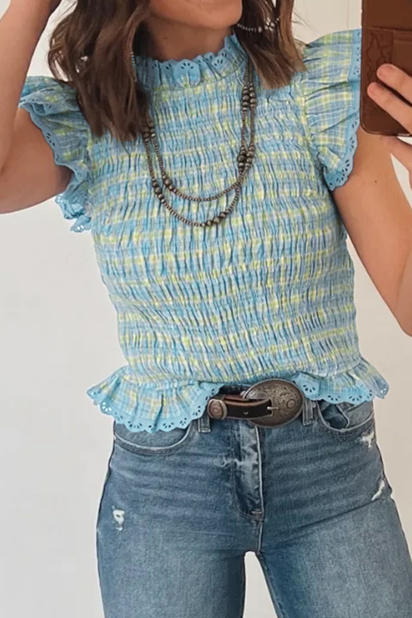 Gingham  Tank Top