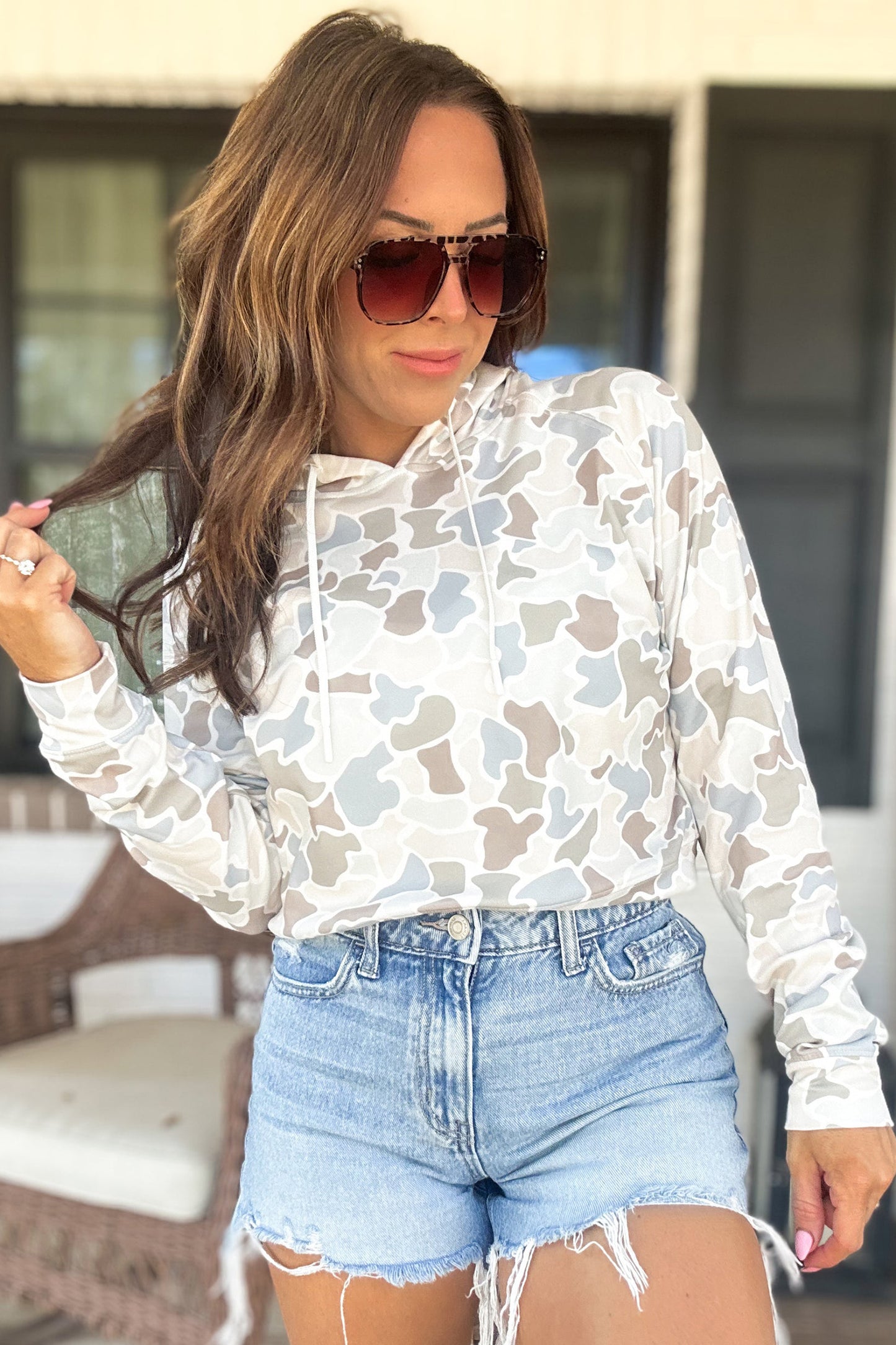 Relaxed Drawstring Hoodie