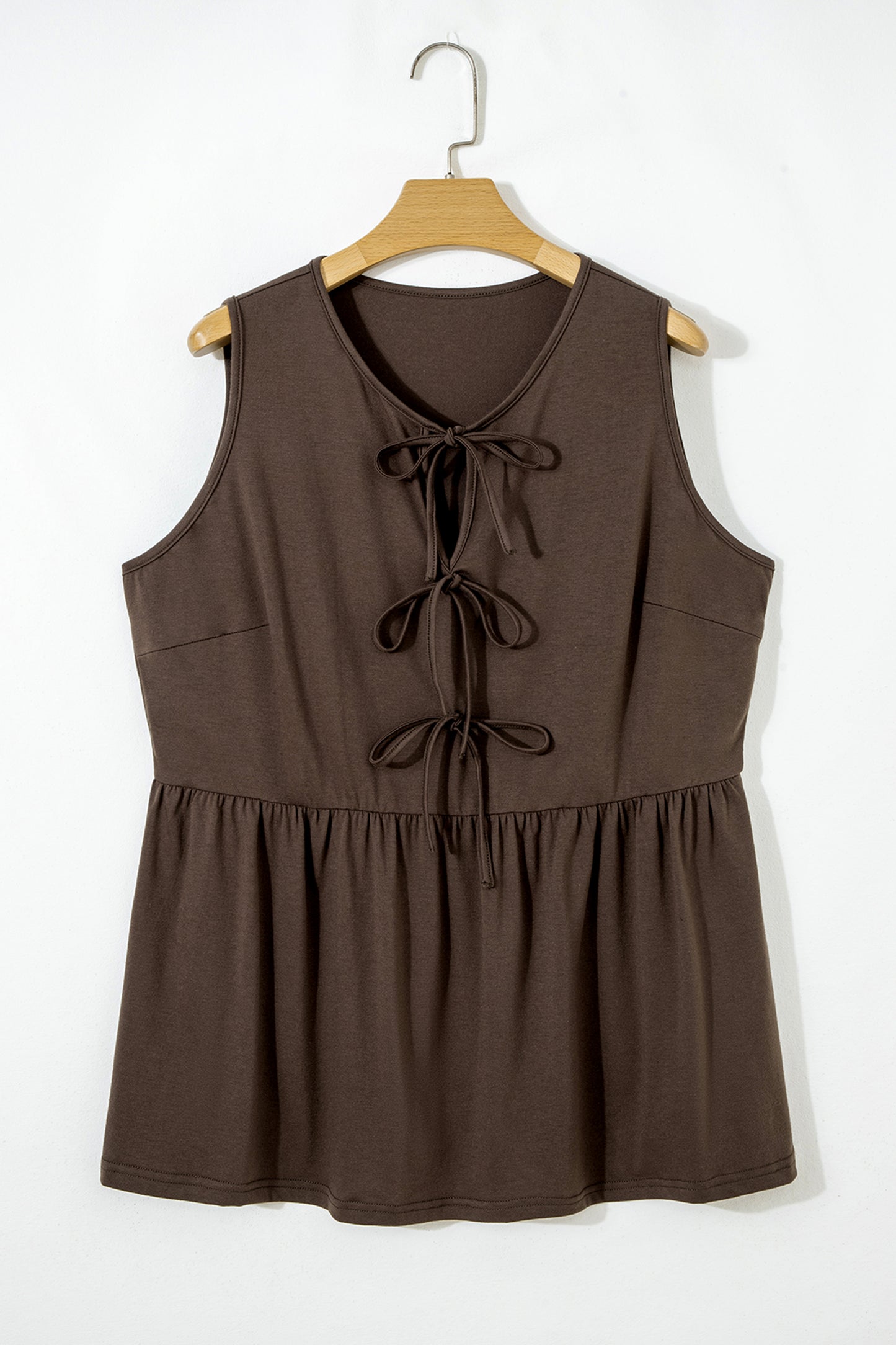 Bow Tie Peplum Tank Top