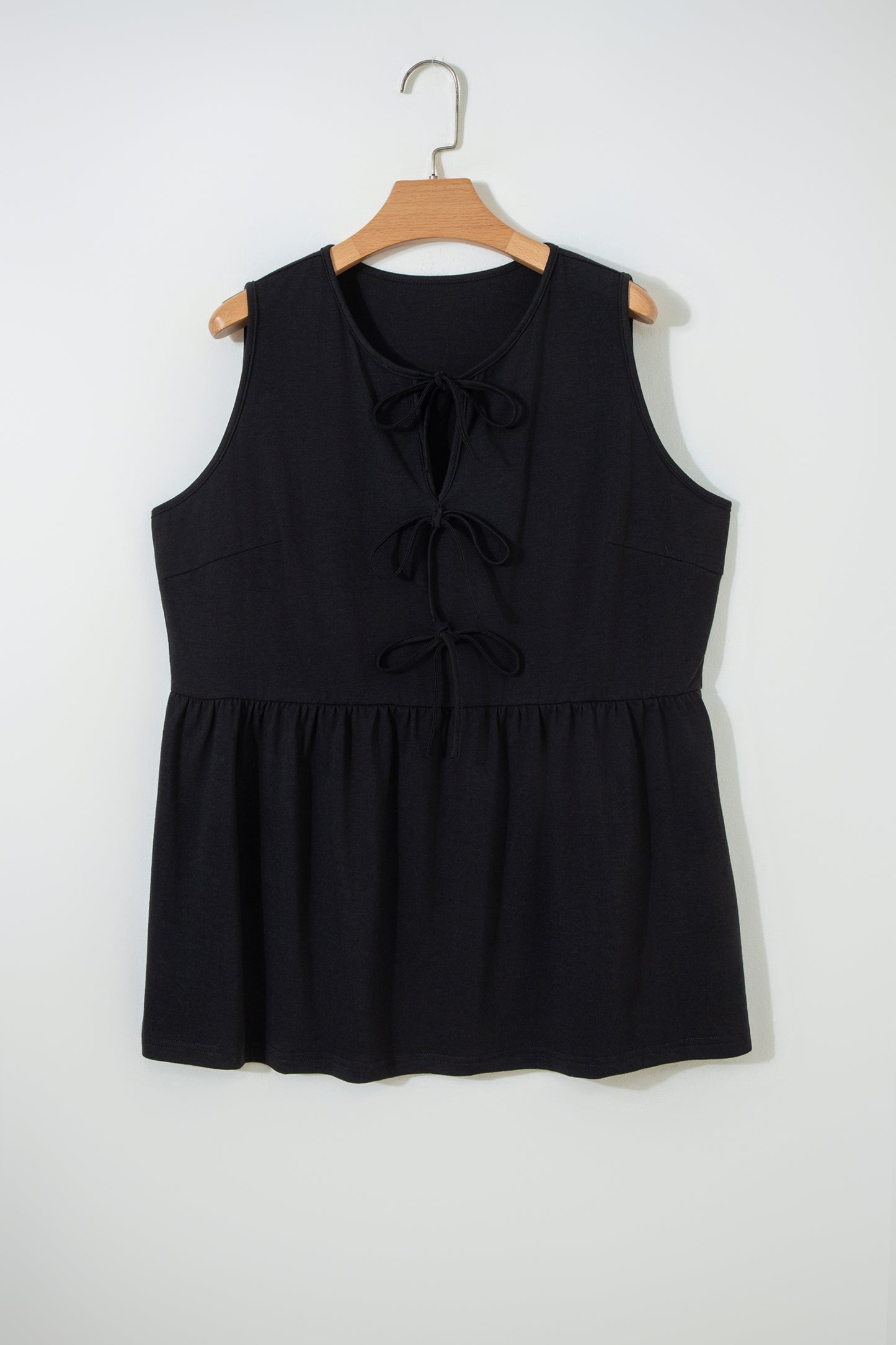 Bow Tie Peplum Tank Top