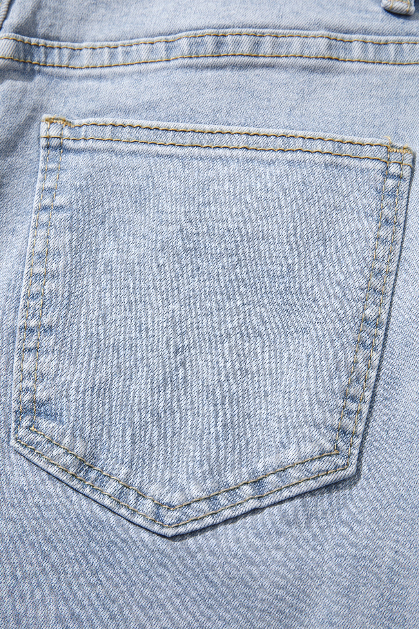 Lace Trim  Full-Length Regular Fit Jeans