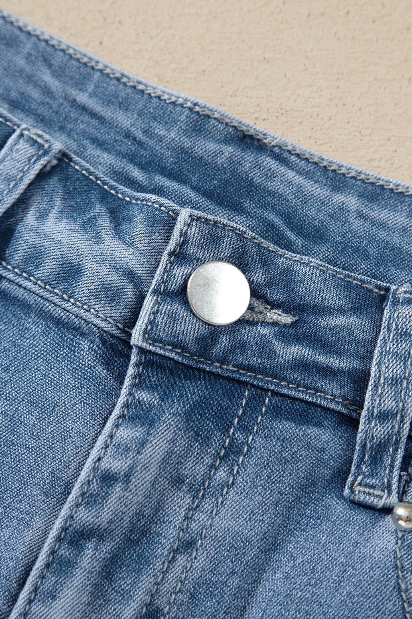Side Seam Rivet Ankle Jeans