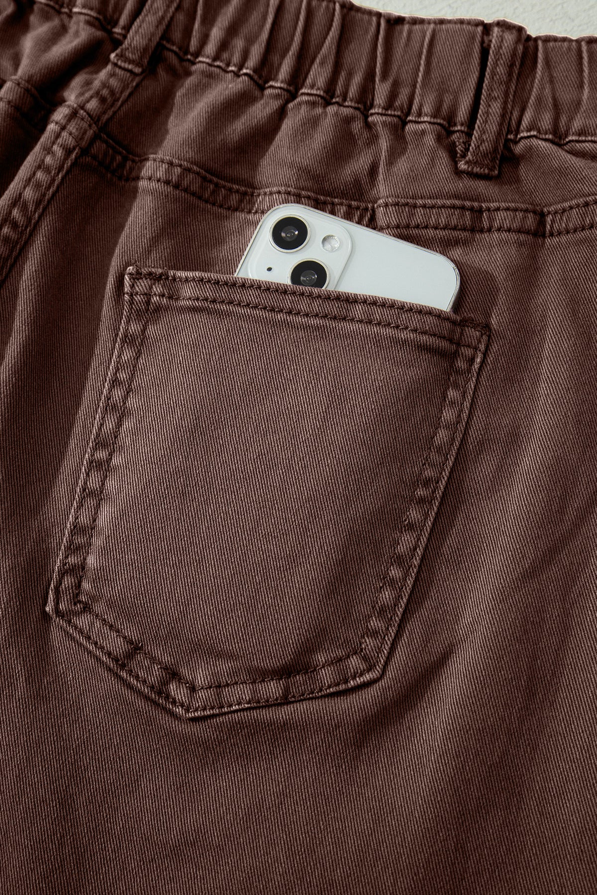 Front Pocket Ankle-length Barrel Jeans