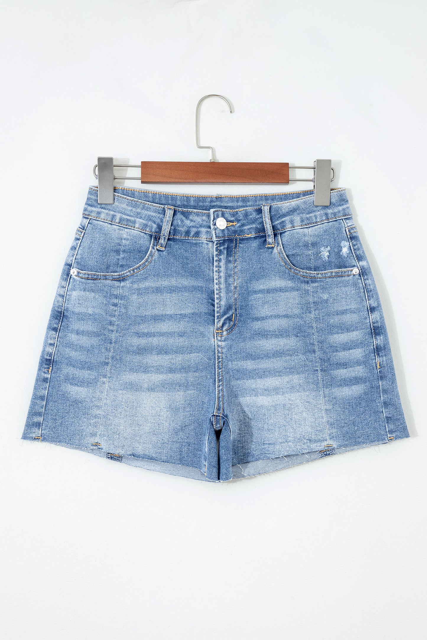 Raw Hem Denim Shorts