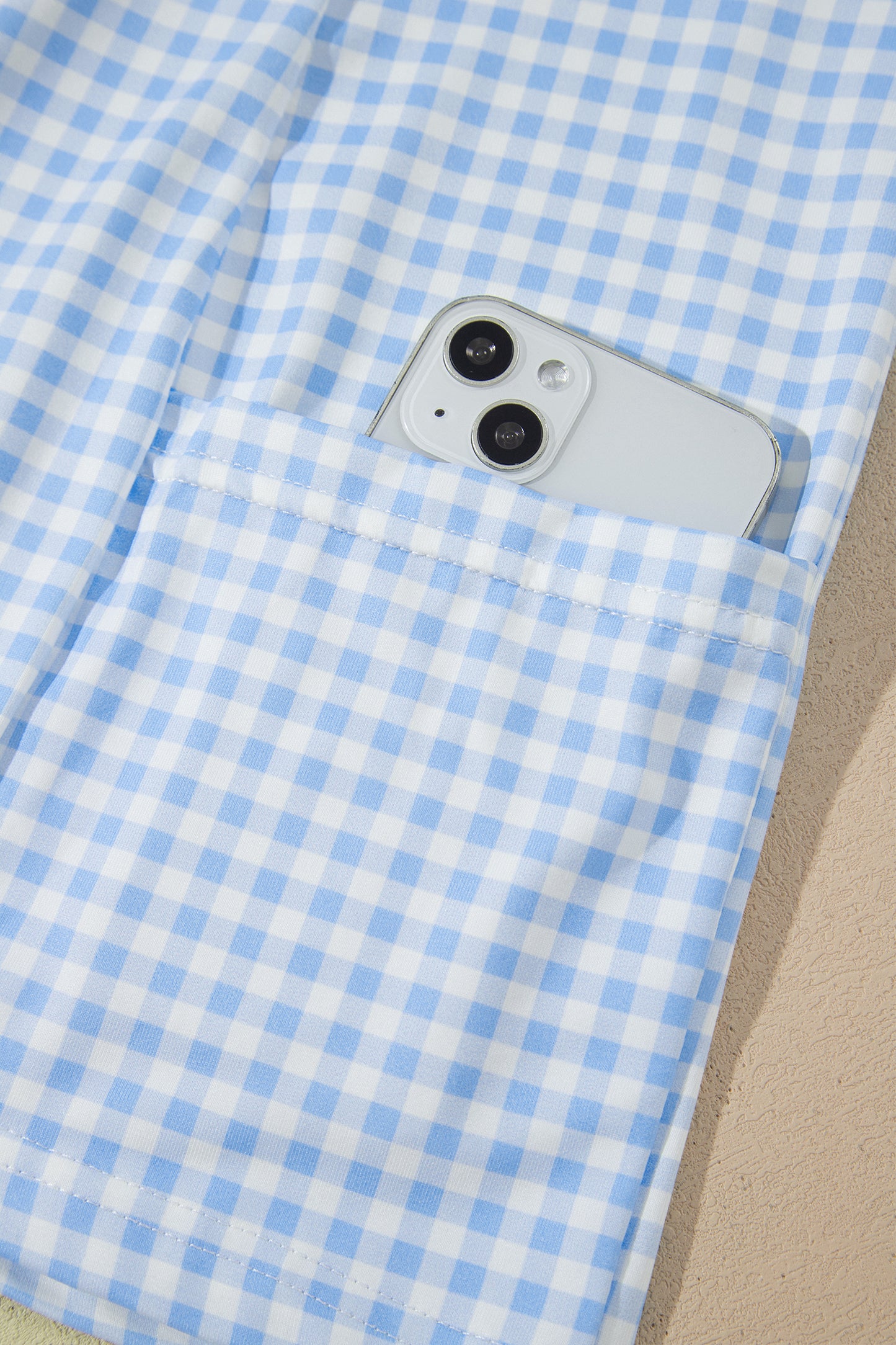 Two Piece Gingham Mini Dress