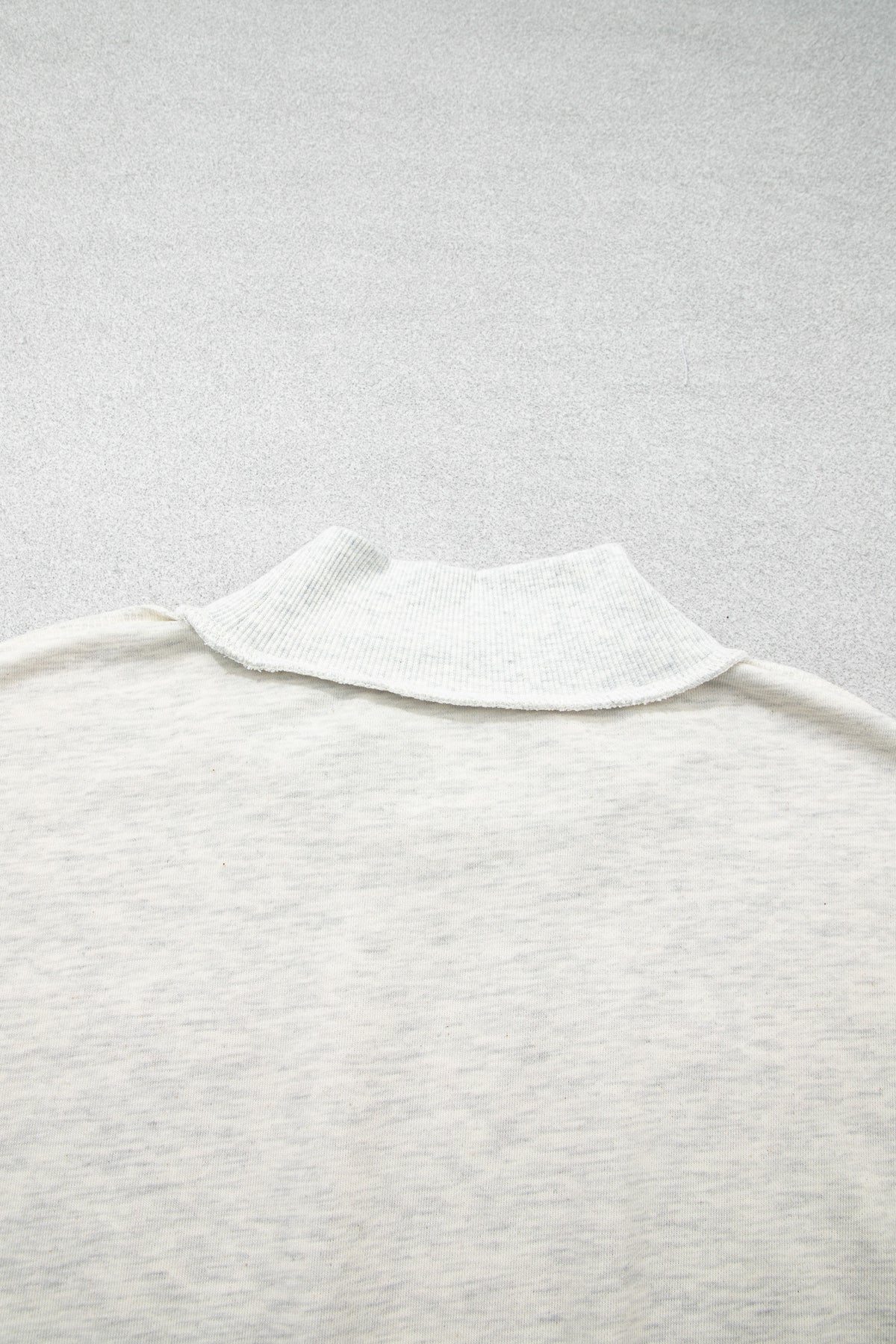 High Neck Polka Dot Baggy Sweatshirt