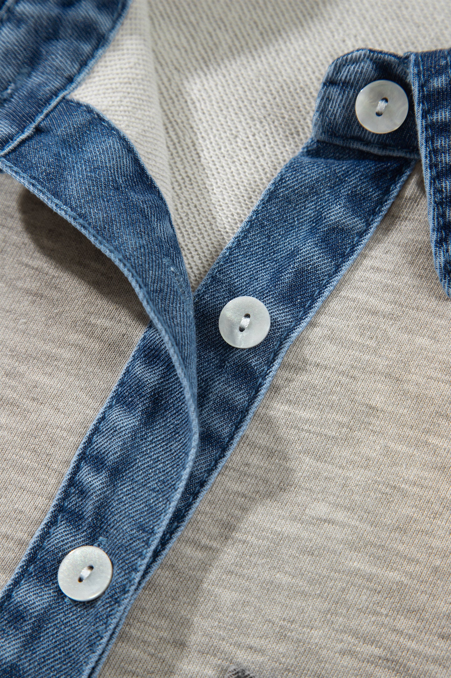 Denim/ Grey Pullover