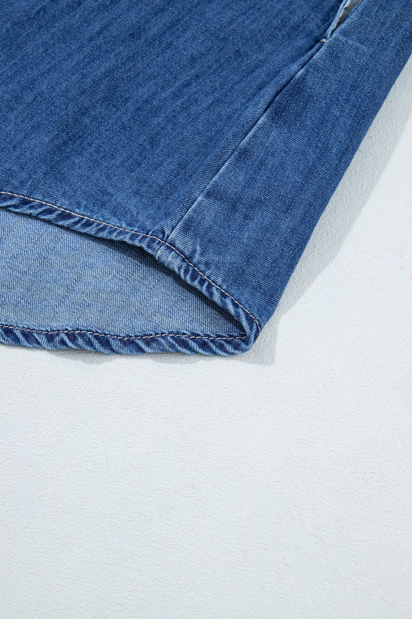 Dark Long Sleeve Denim Shirt