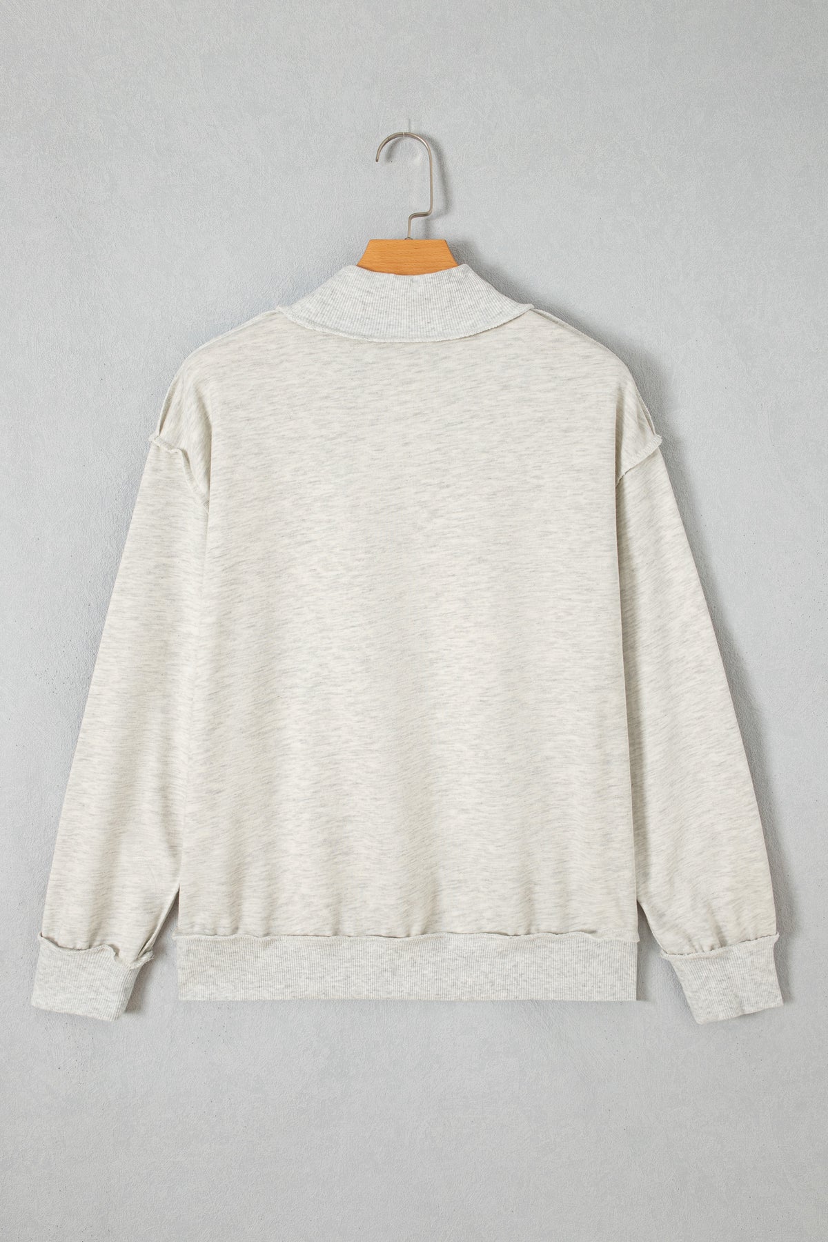 High Neck Polka Dot Baggy Sweatshirt