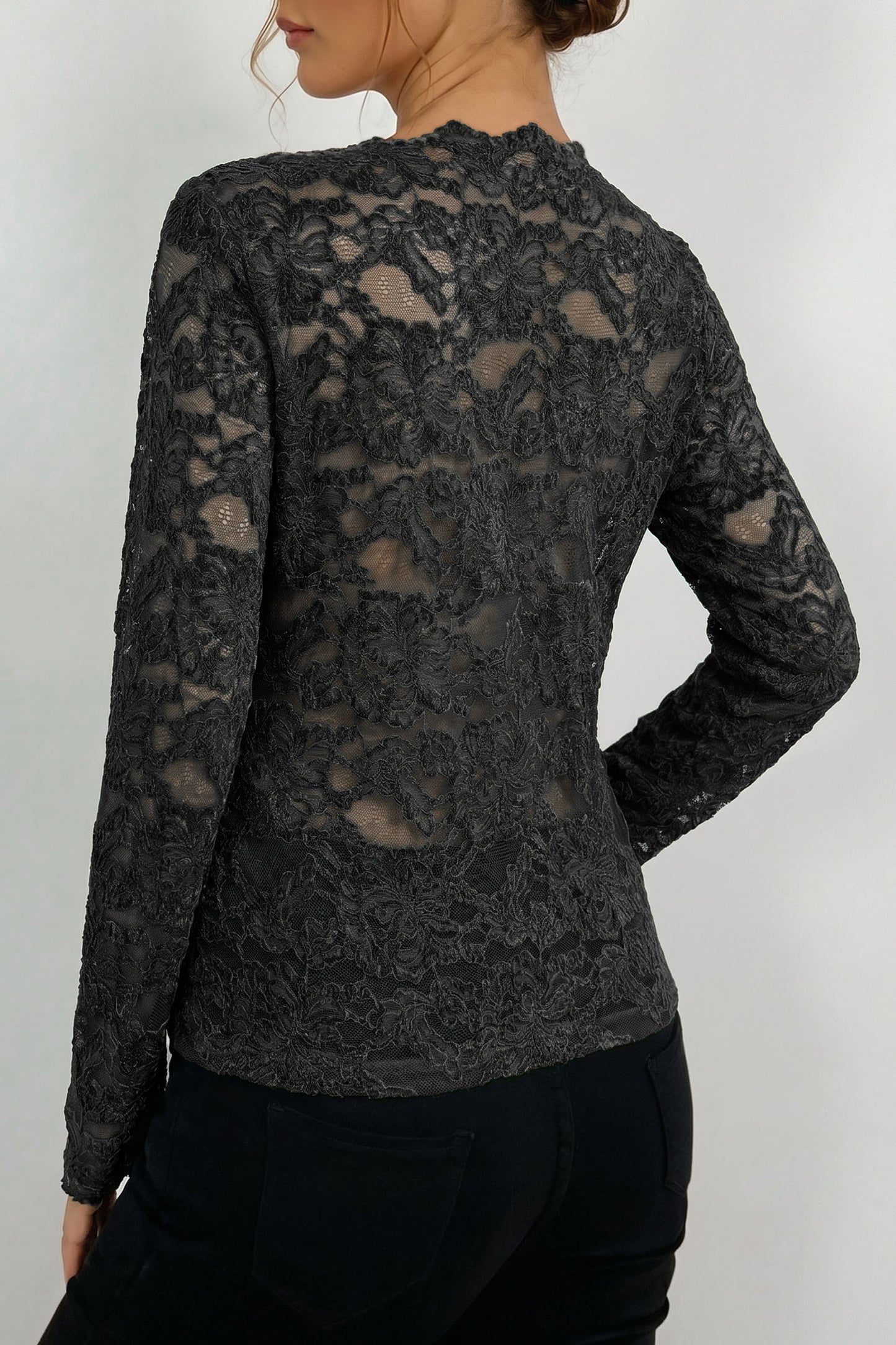 Lace Long Sleeve Top