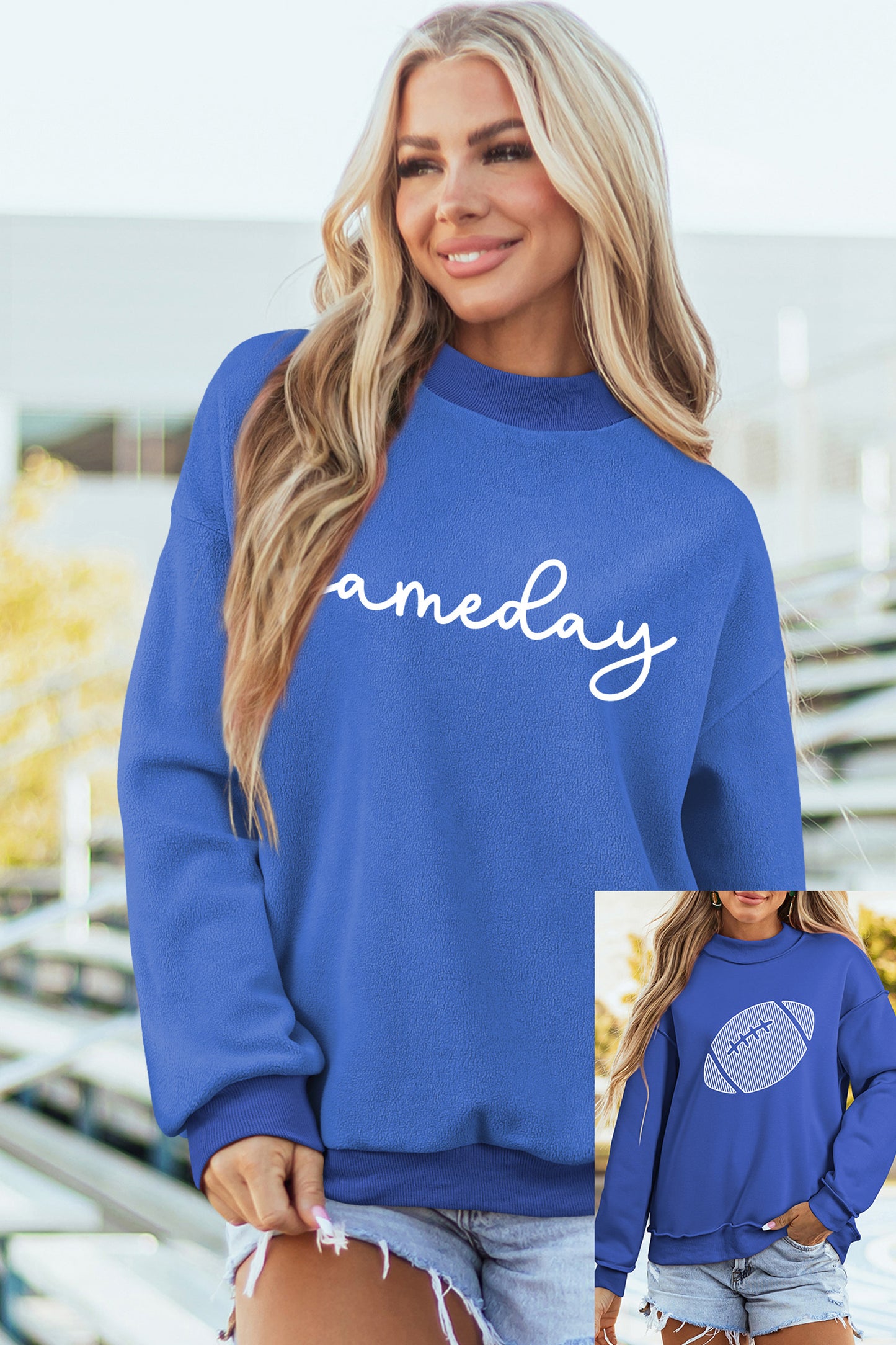 Reversible Oversized Sweatshirt