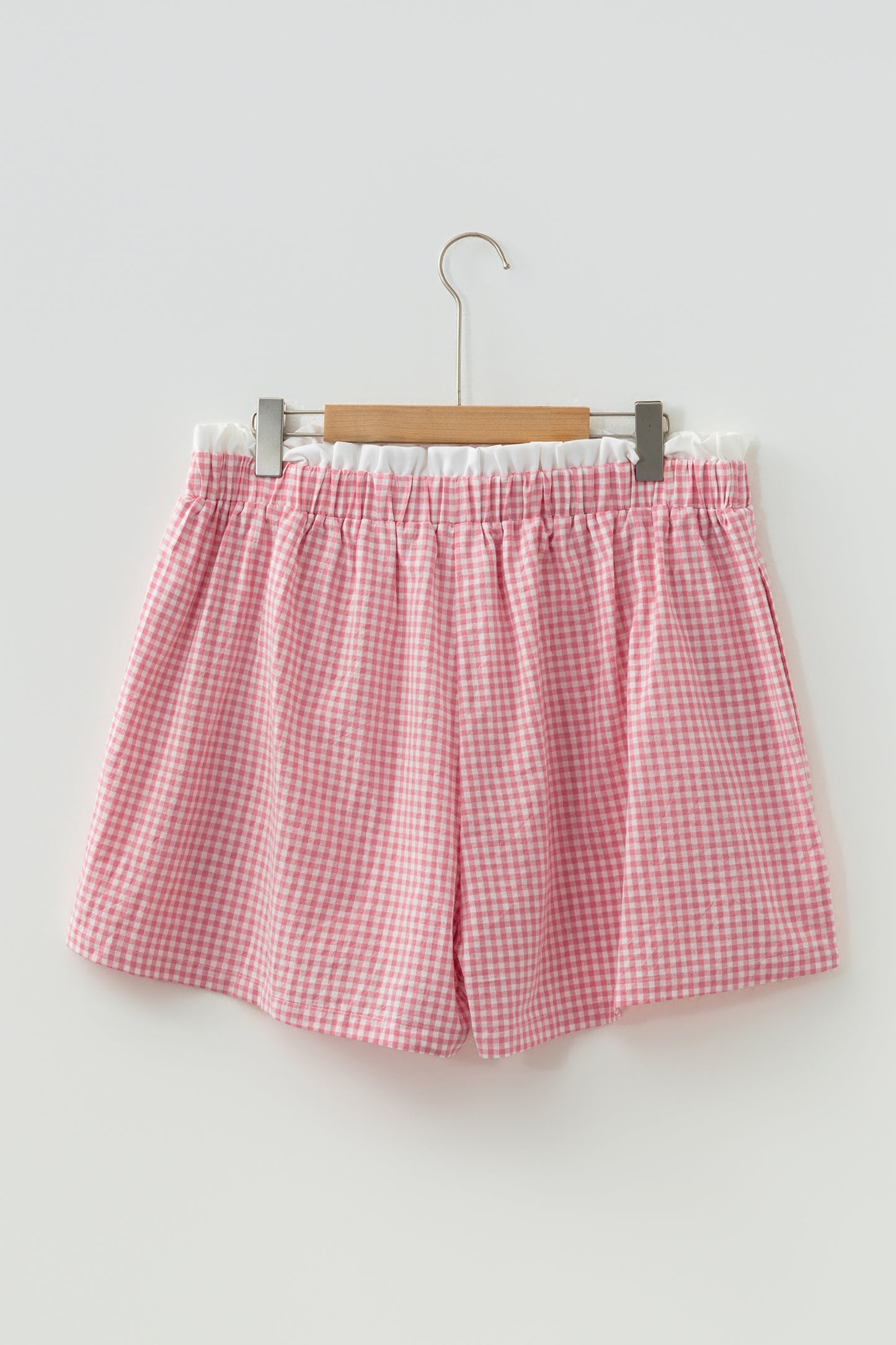 Plaid Print Plus Size Shorts