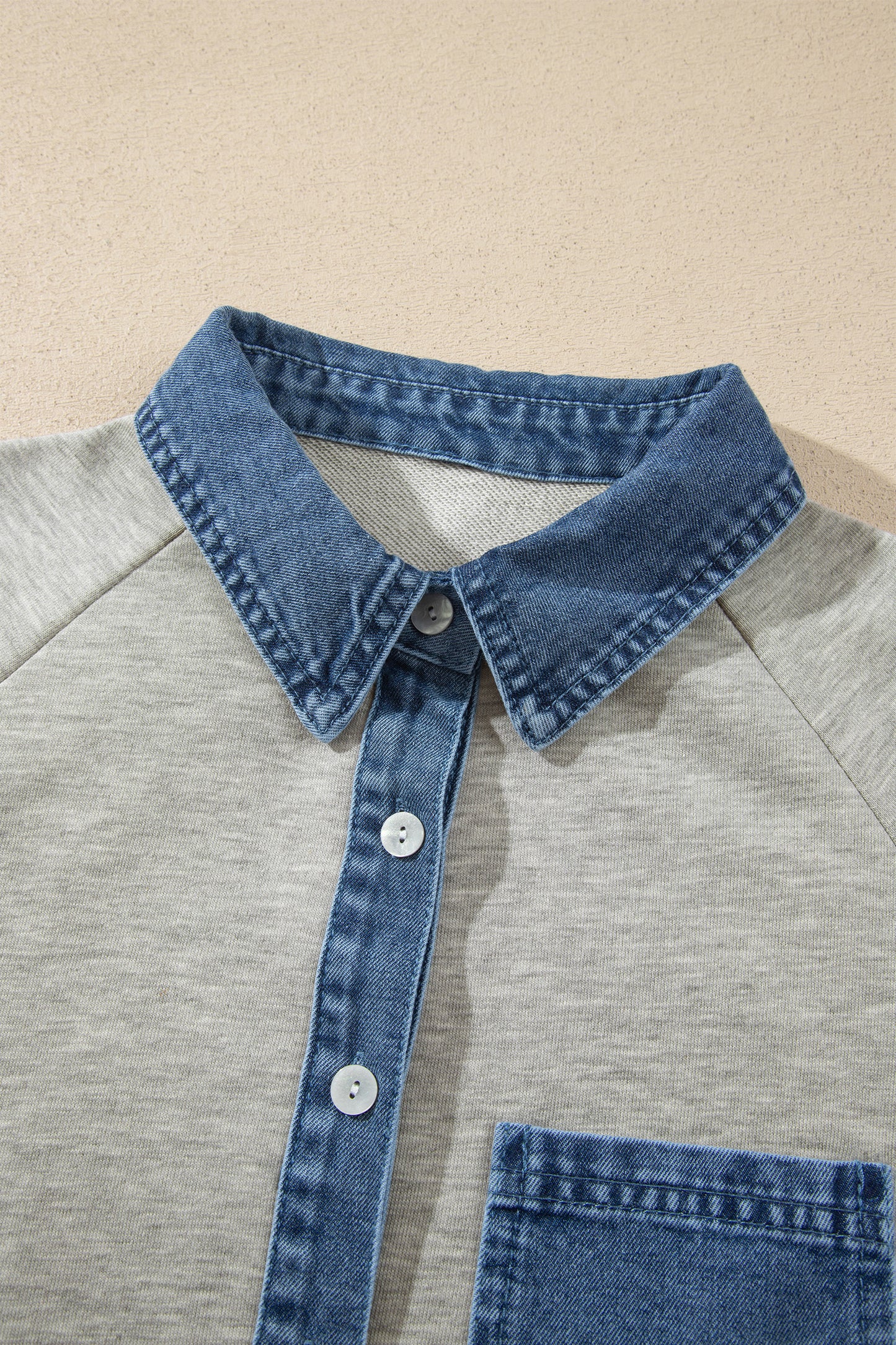 Denim/ Grey Pullover