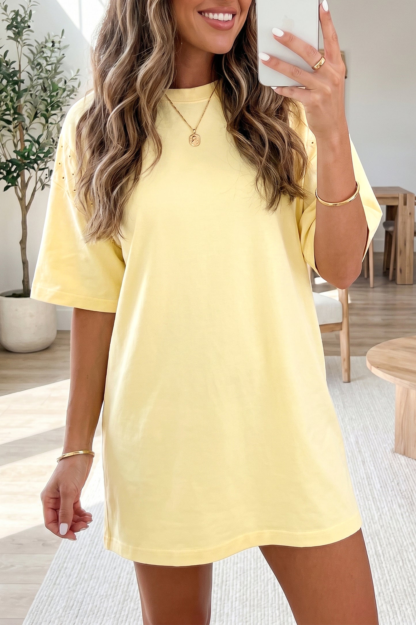 Sleeve Loose T Shirt Dress